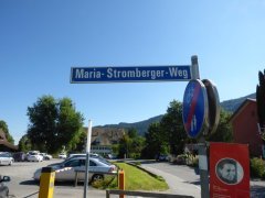 Wegweiser Maria-Stromberger-Weg